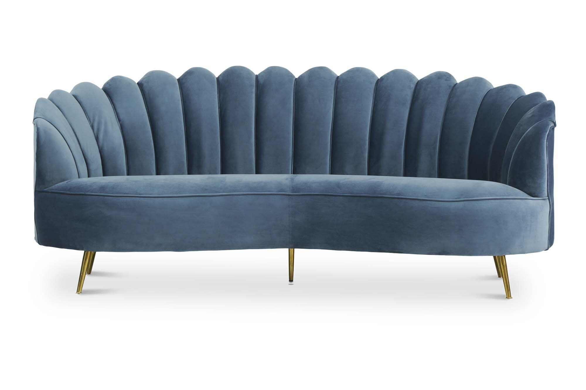 Alfie 3 Seater Velvet Sofa - Image 4