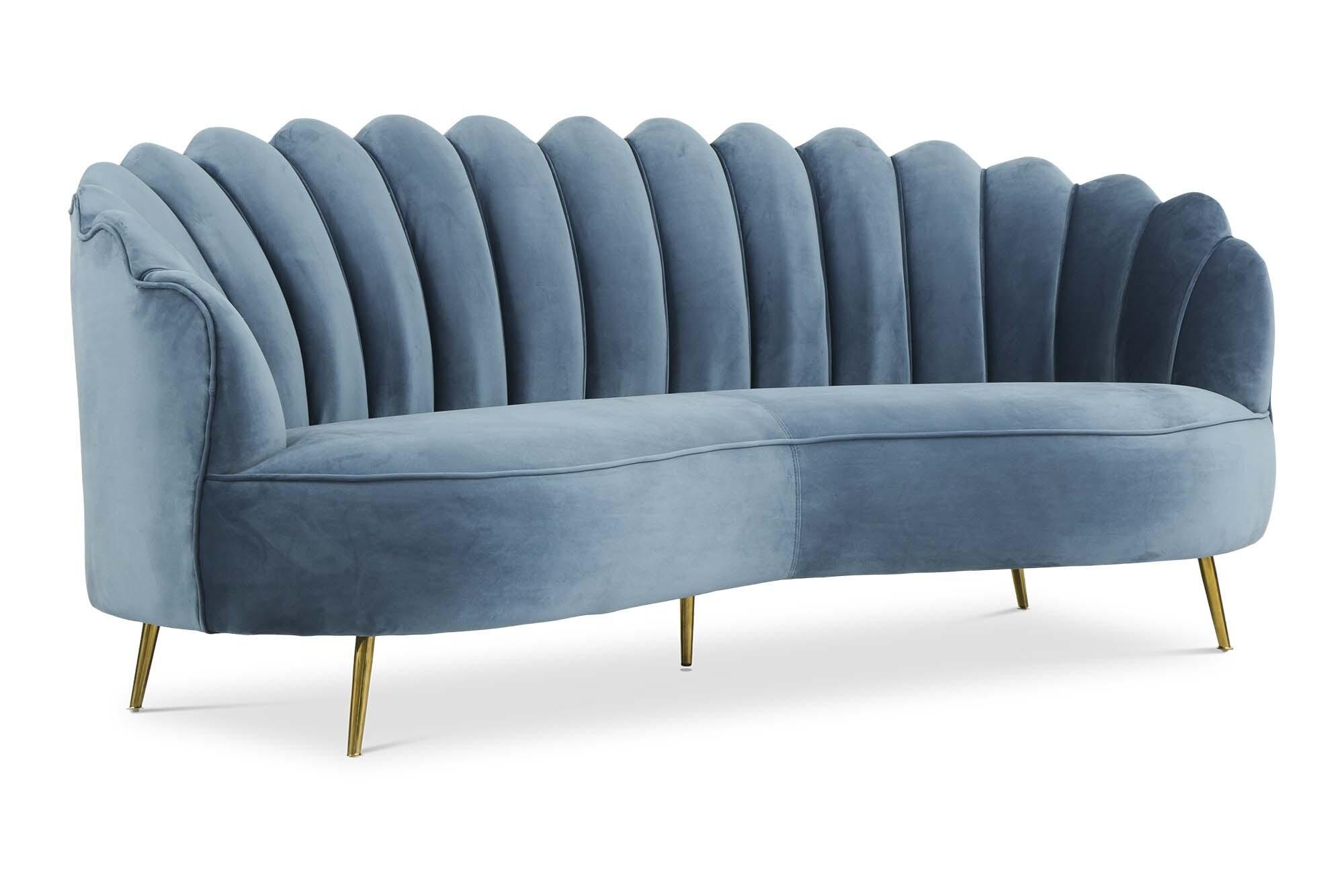 Alfie 3 Seater Velvet Sofa - Image 3
