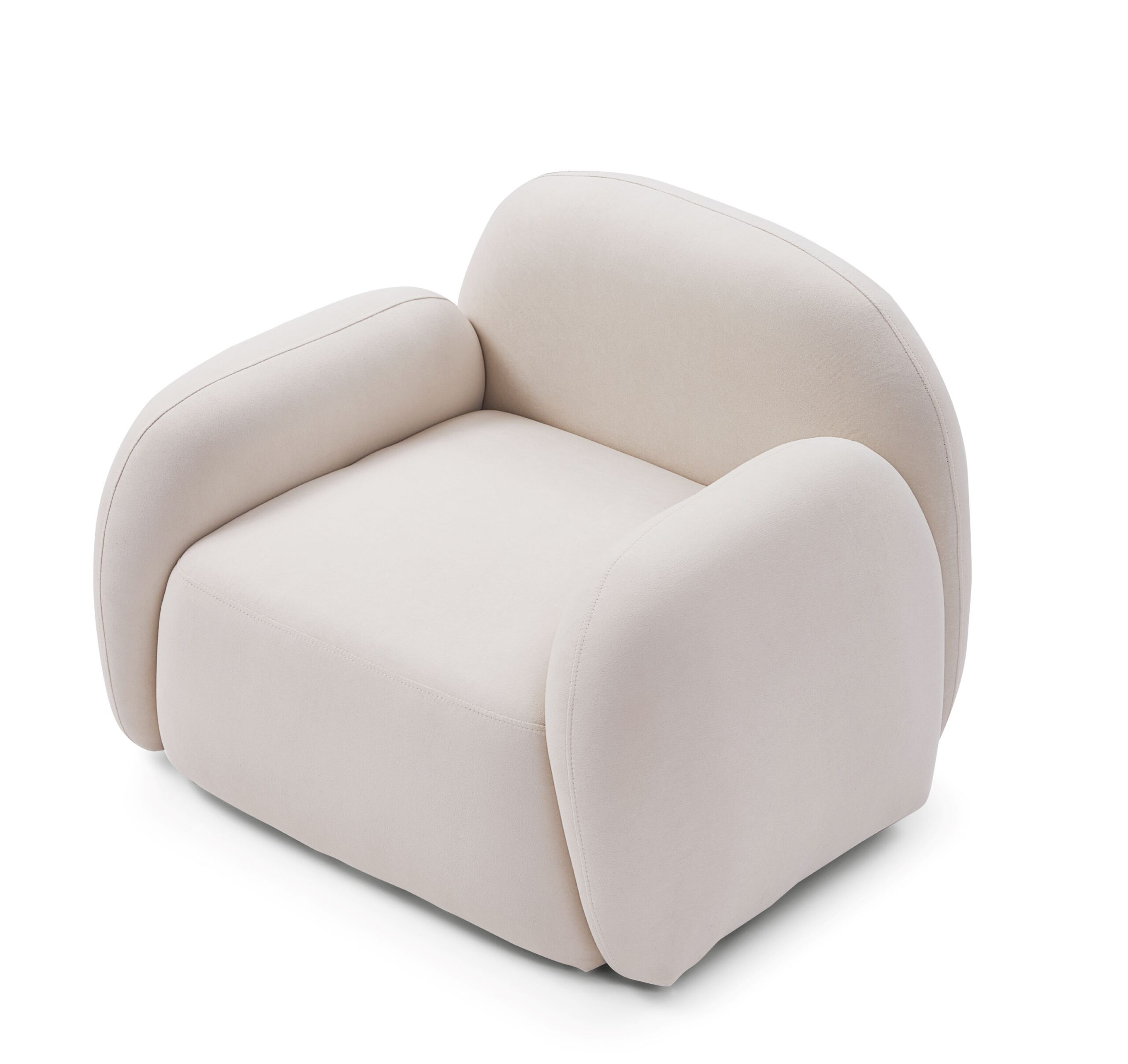Glynae Beige Upholstered Armchair - Image 3