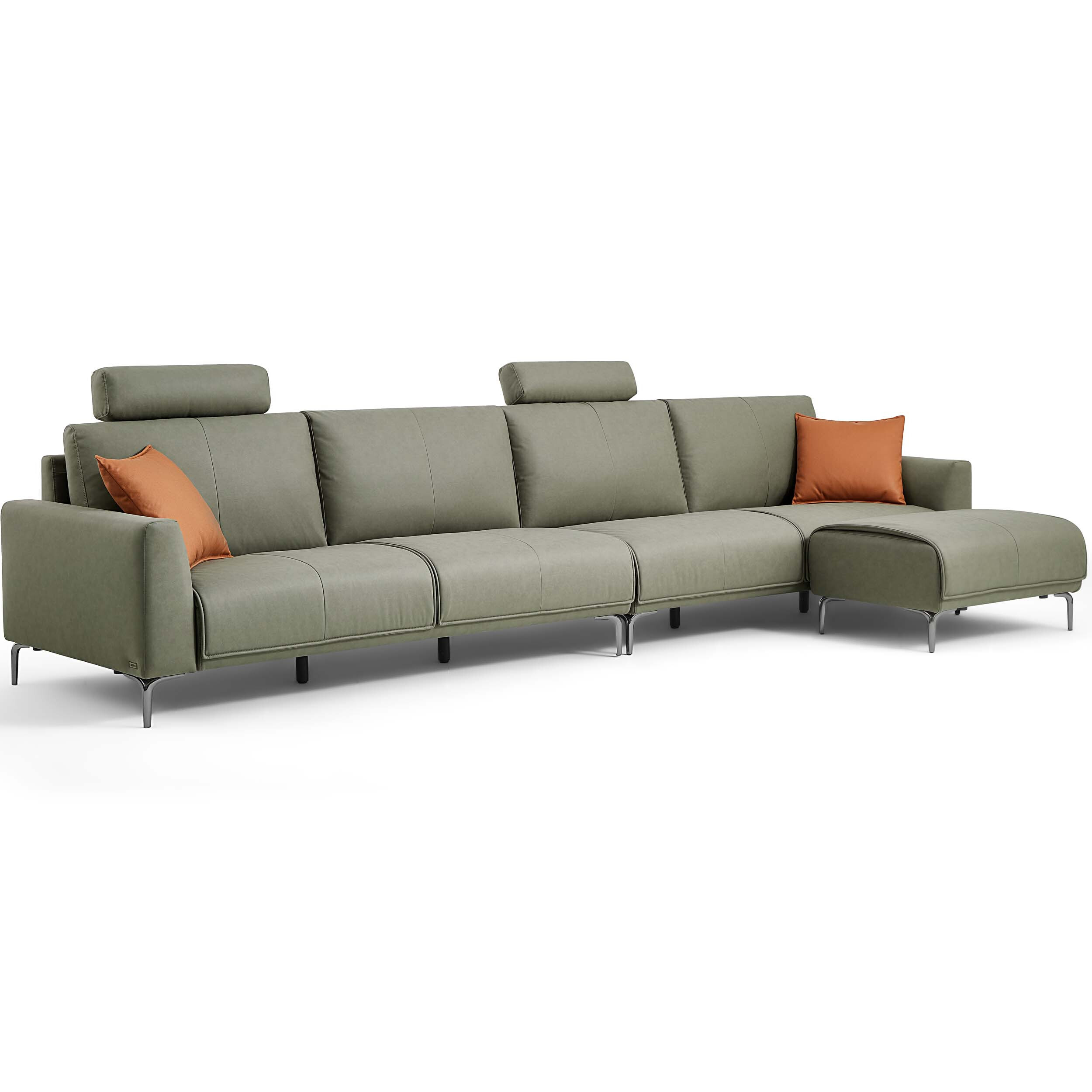 Kordale 5-Seater Leathaire Sofa with Ottoman - Image 2
