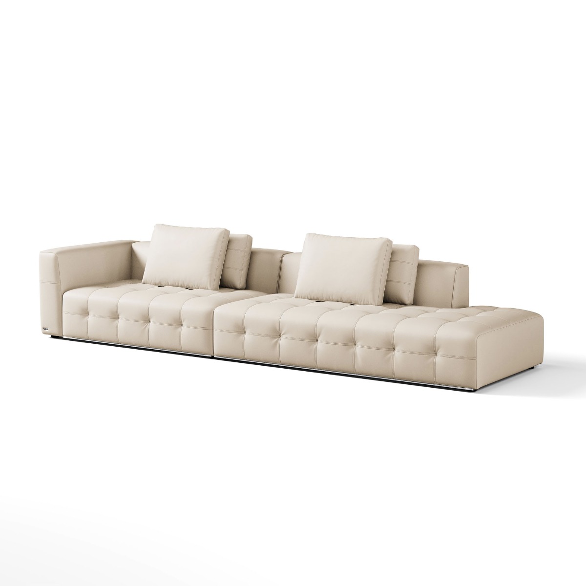 Senka 5-Seater Top Grain Leather Sofa - Image 2