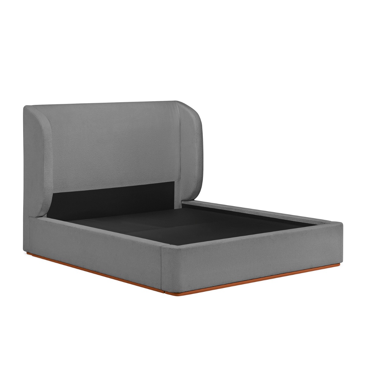 Rosaura Wabi-Sabi Boucle Fabric Bed Frame - Image 9