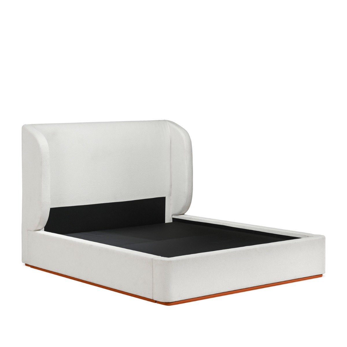 Rosaura Wabi-Sabi Boucle Fabric Bed Frame - Image 10