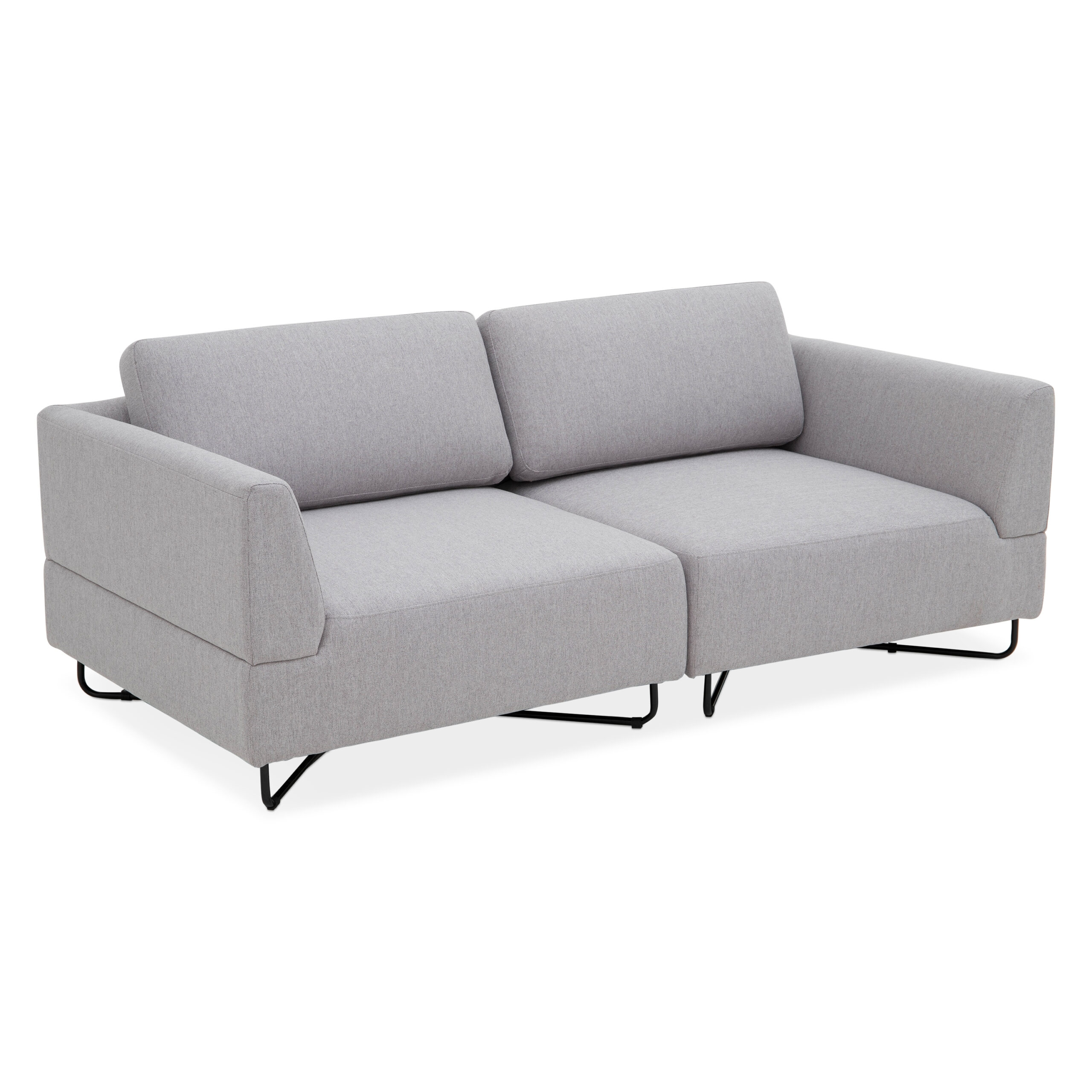 Scott 2-Seater Modular Sofa (Light Grey) - Image 9