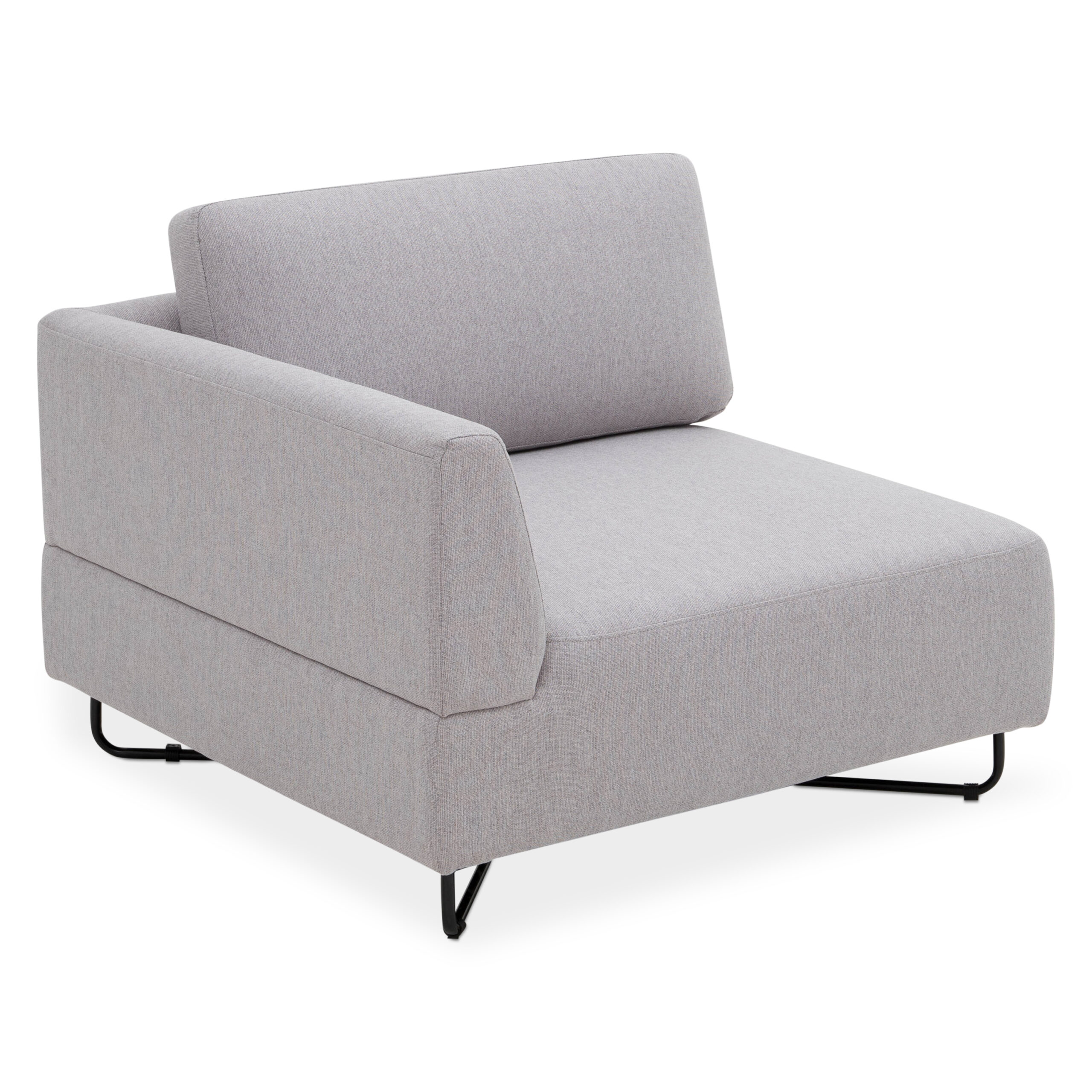 Scott 2-Seater Modular Sofa (Light Grey) - Image 3