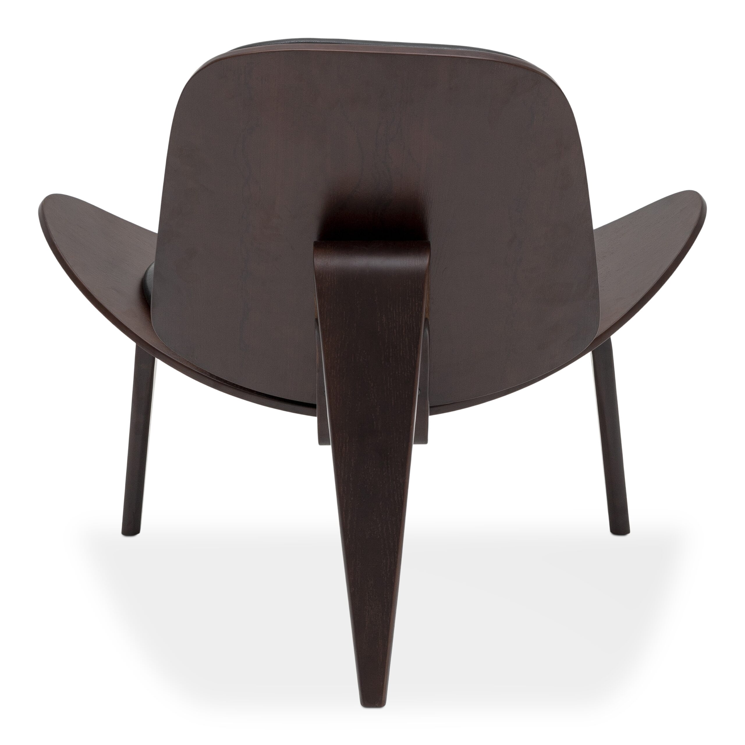 Tatum Walnut Veneer Accent Chair with PVC Upholstery - Image 4