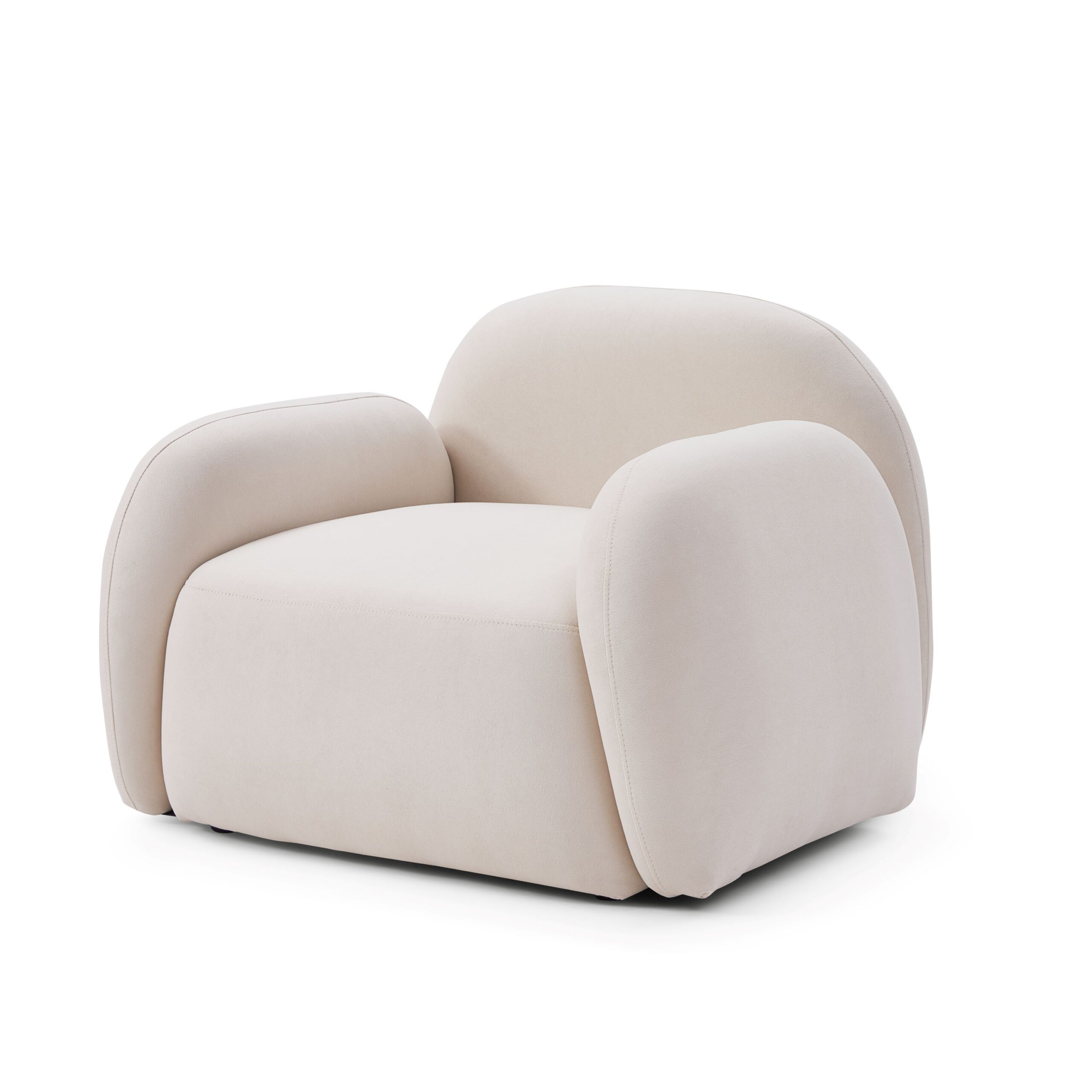 Glynae Beige Upholstered Armchair - Image 2