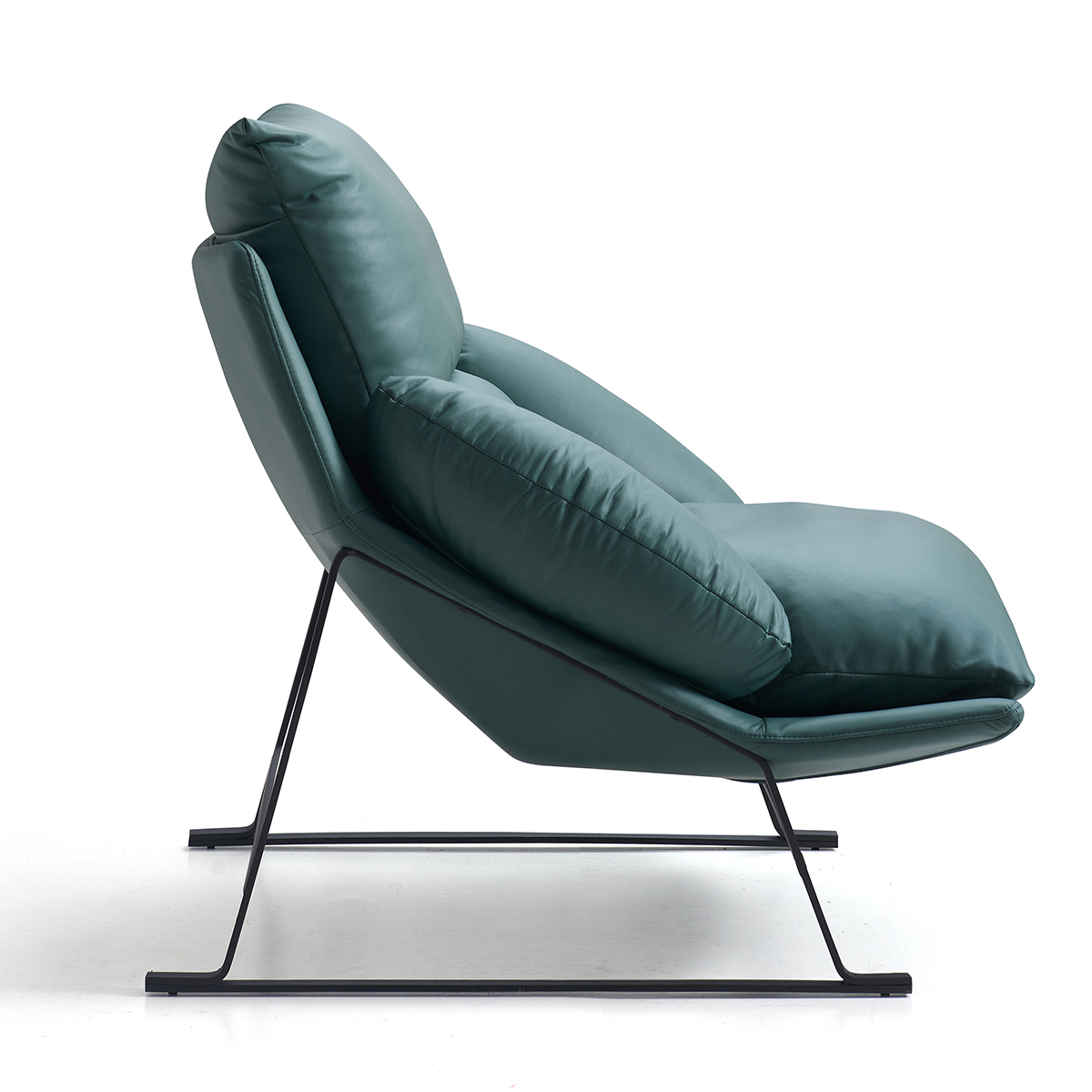 Whytlok Modern Green Leathaire Armchair - Image 4