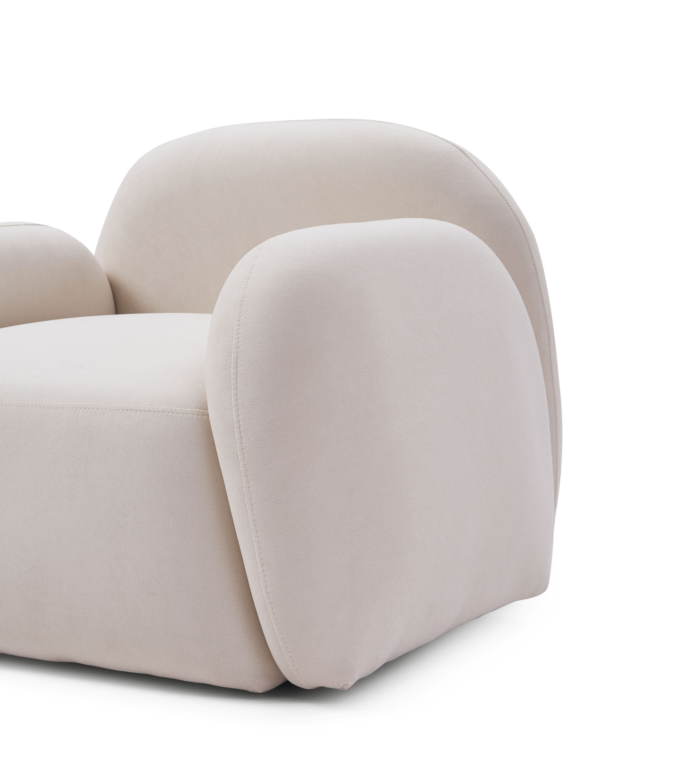 Glynae Beige Upholstered Armchair - Image 5