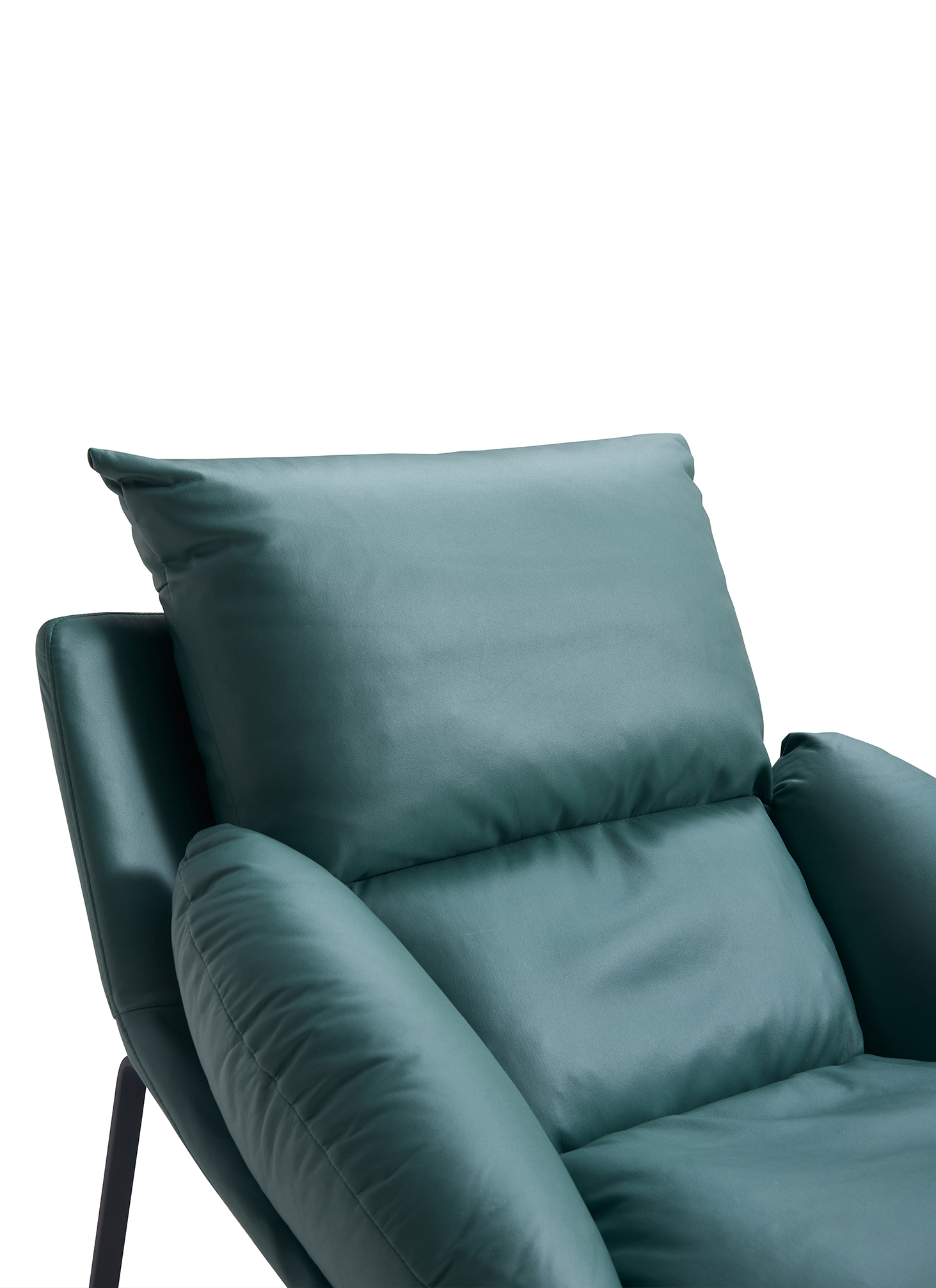 Whytlok Modern Green Leathaire Armchair - Image 5