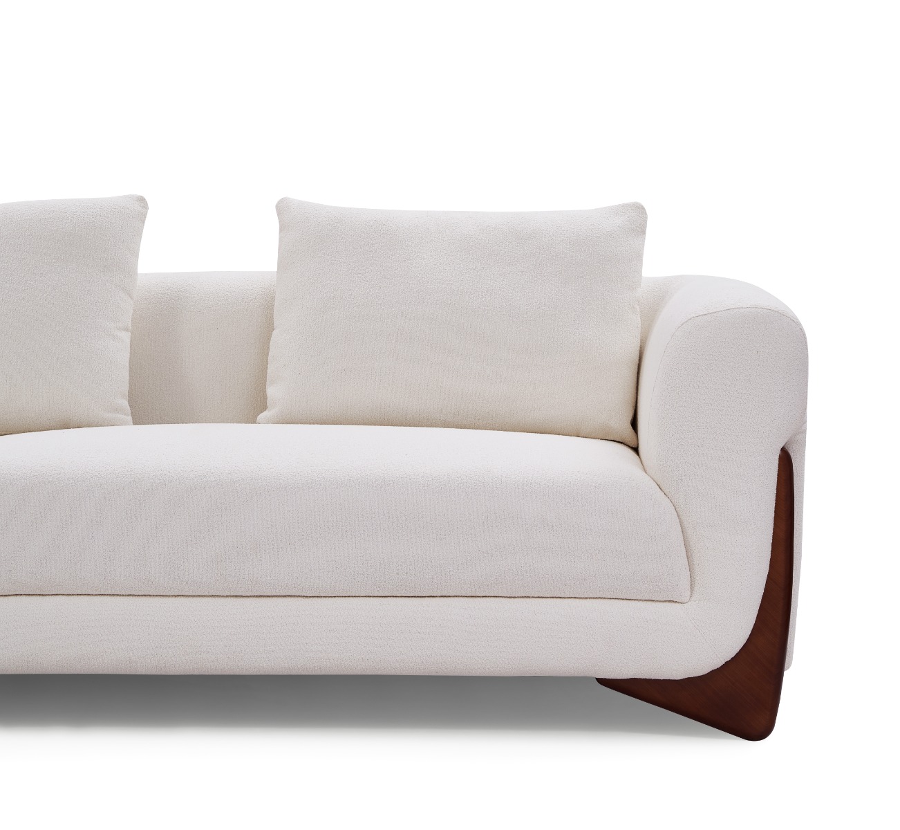 Gwenyth 4-Seater Sherpa Fabric Sofa - Image 9