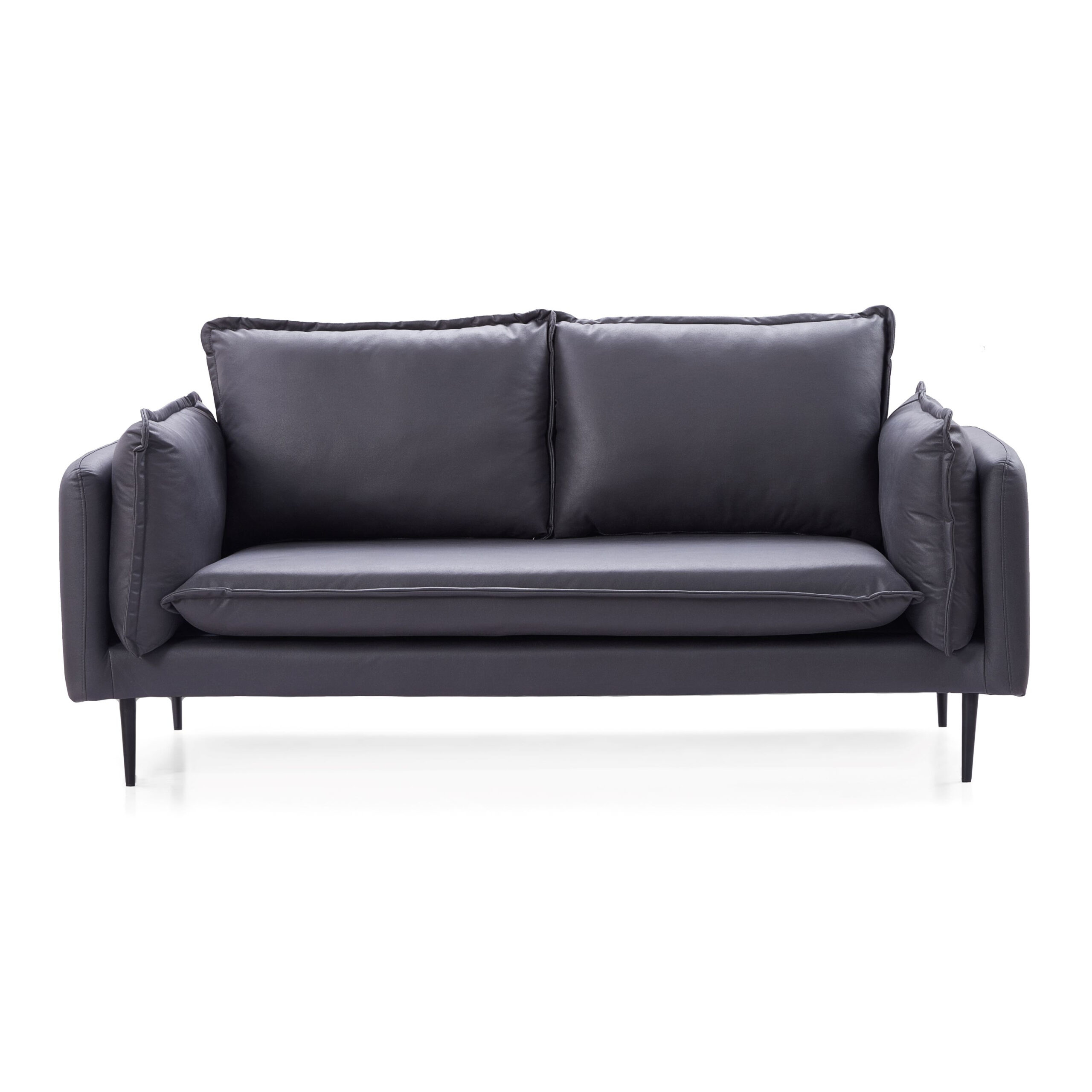 Adain 4-Seater Leathaire Sofa – Grey