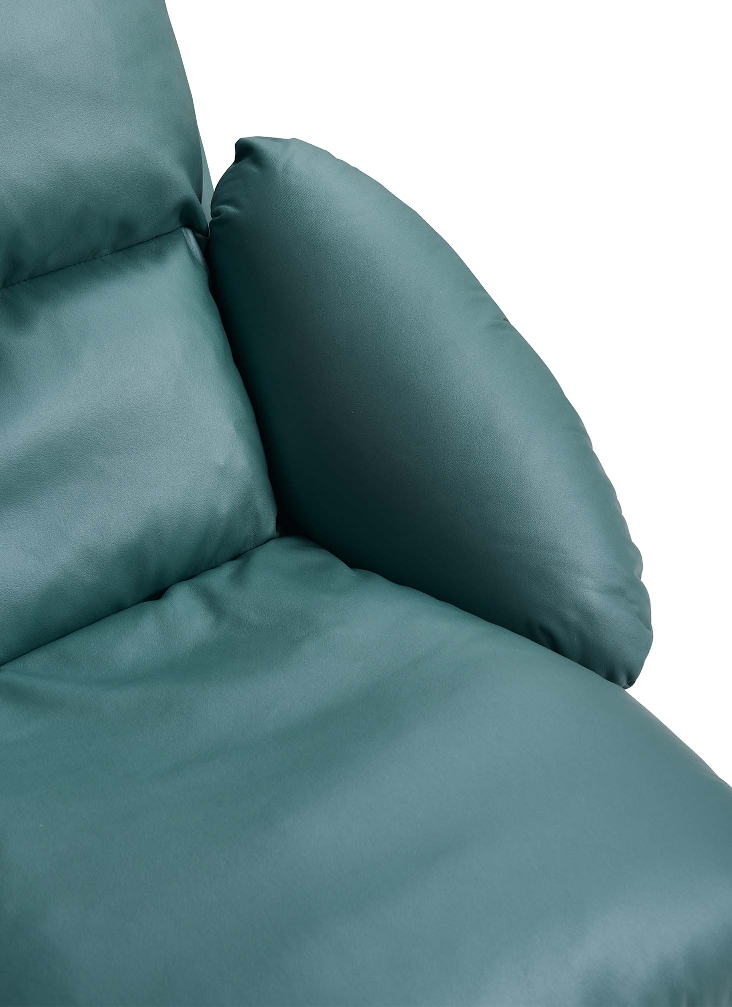 Whytlok Modern Green Leathaire Armchair - Image 6