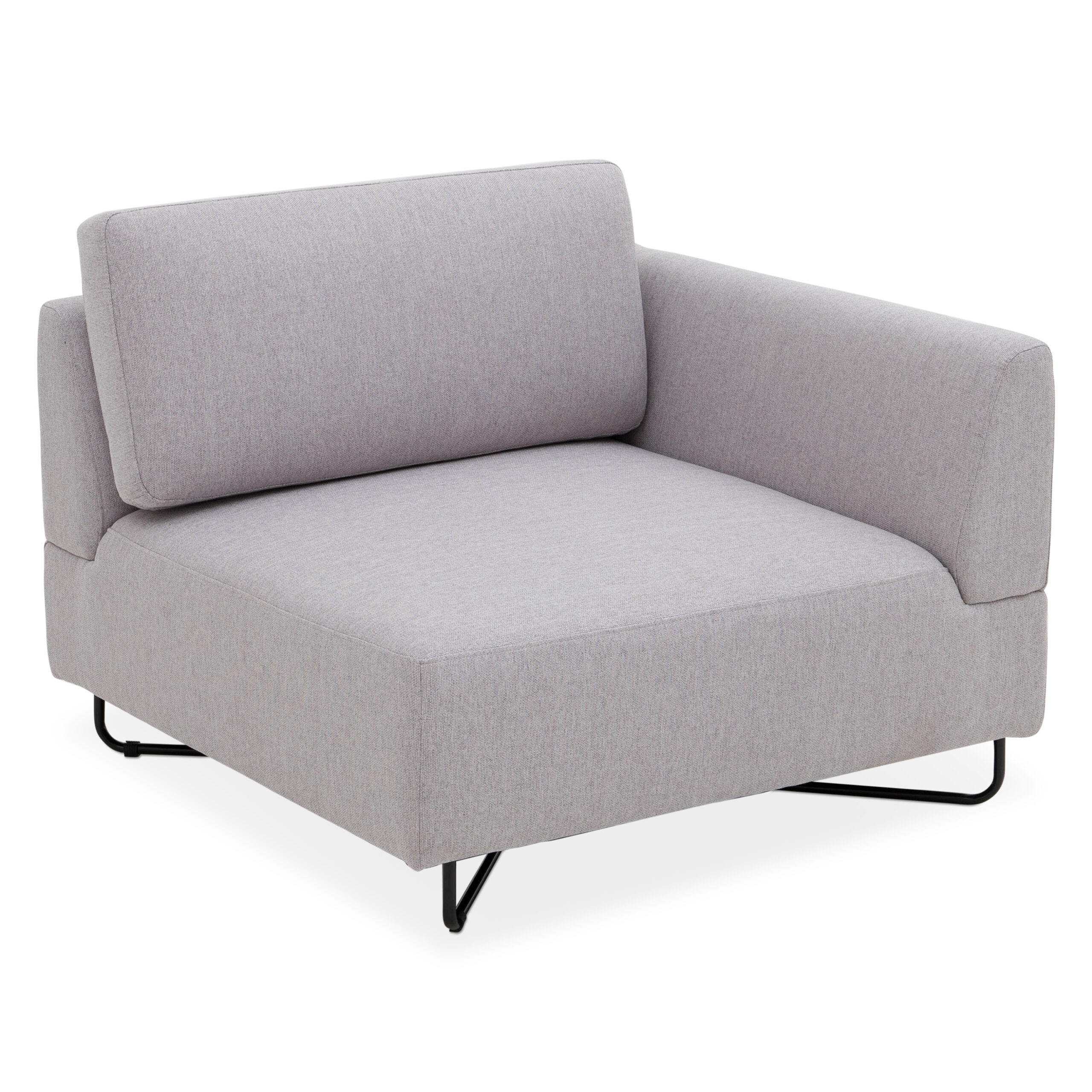 Scott 2-Seater Modular Sofa (Light Grey) - Image 6