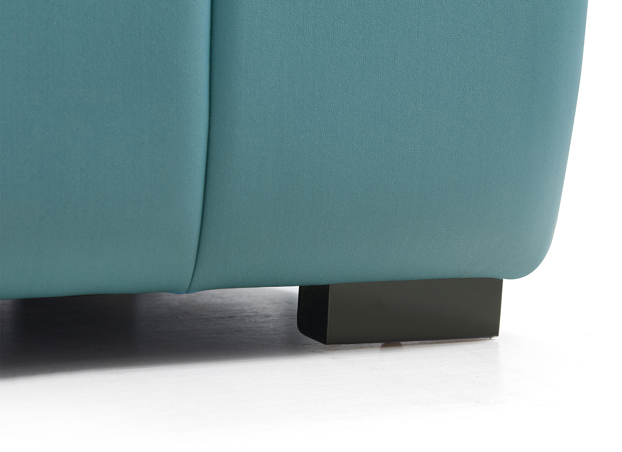 Woolcott L-Shape Sofa – Blue Green - Image 3