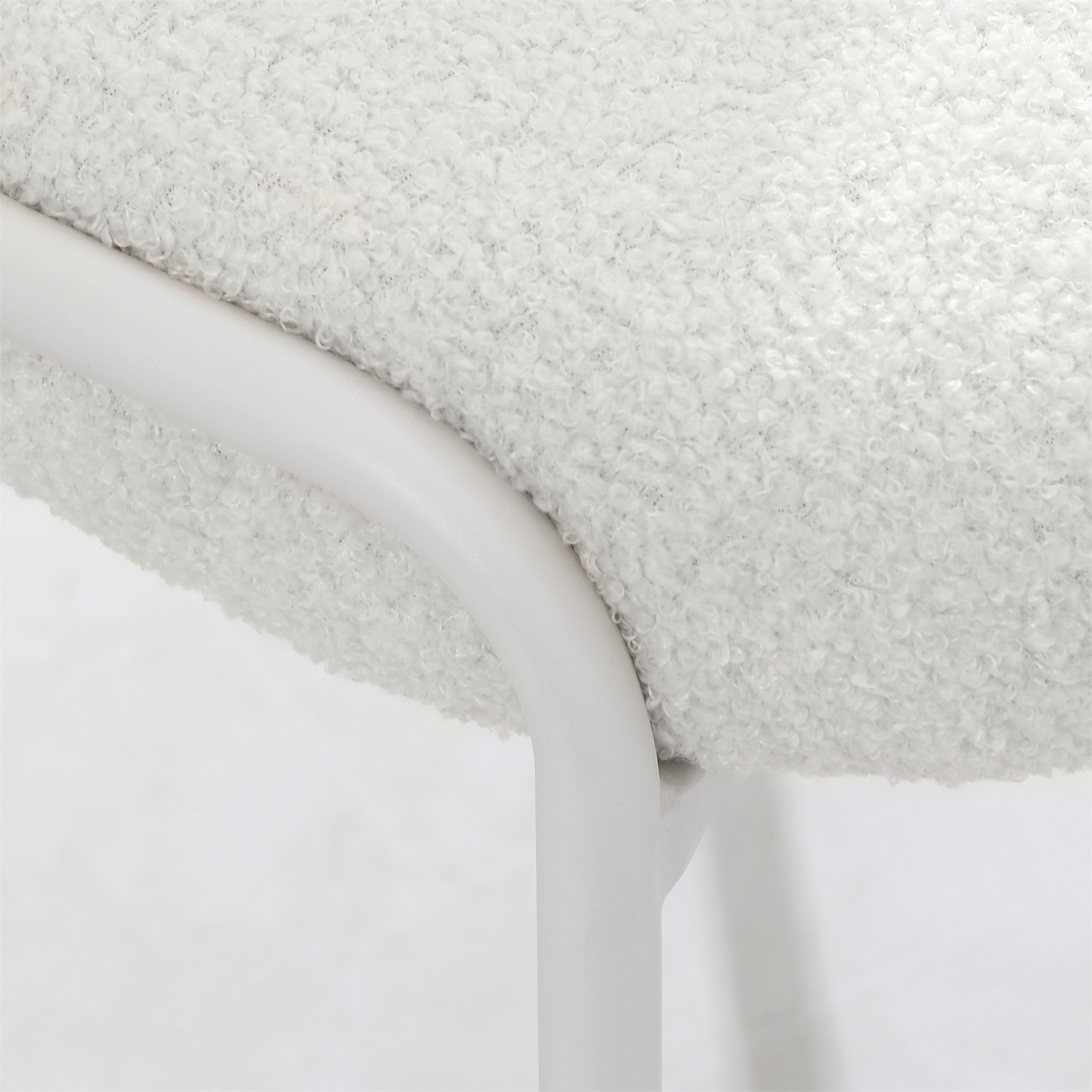 Dantel Sherpa Fabric Accent Chair - Image 3