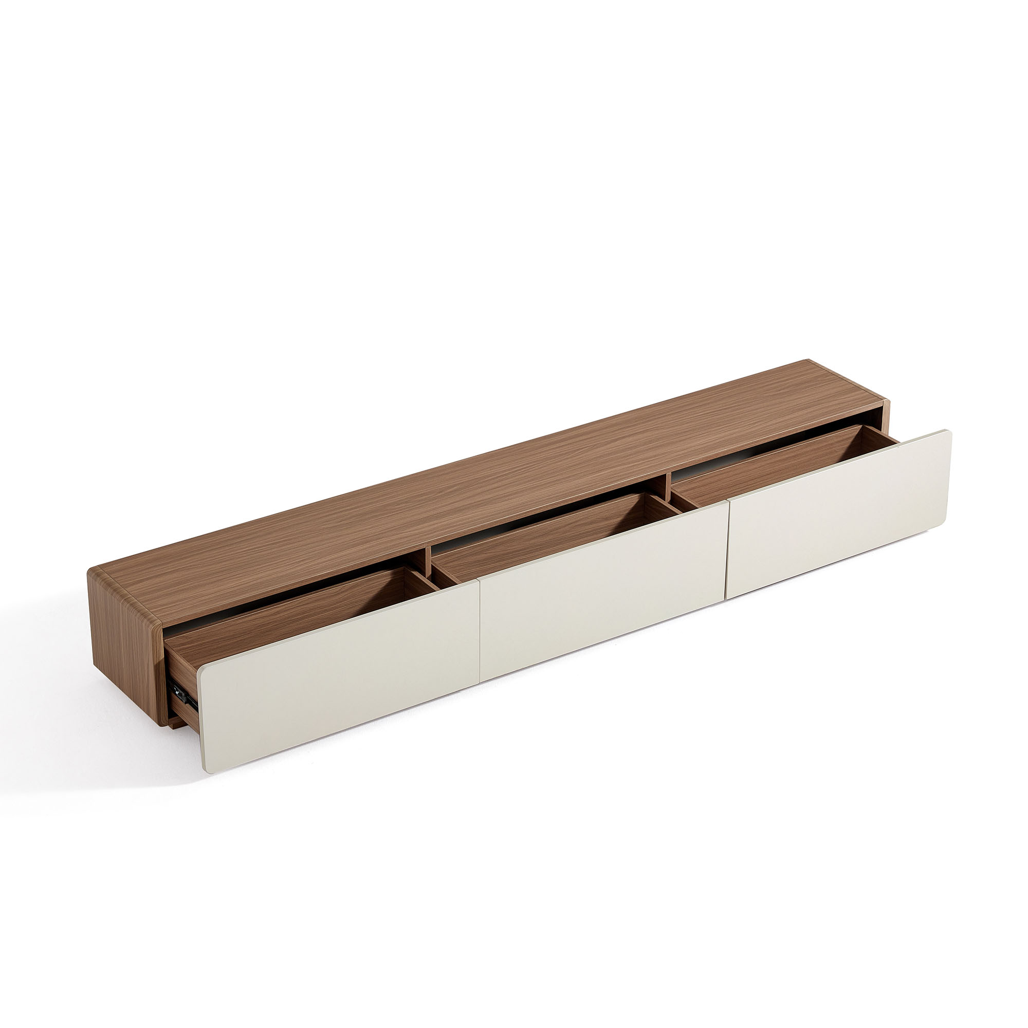 Ayelin Grey/Walnut TV Console - Image 3