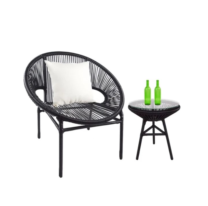 Shelton 2-Seater Outdoor Chair & Table Set - Image 4